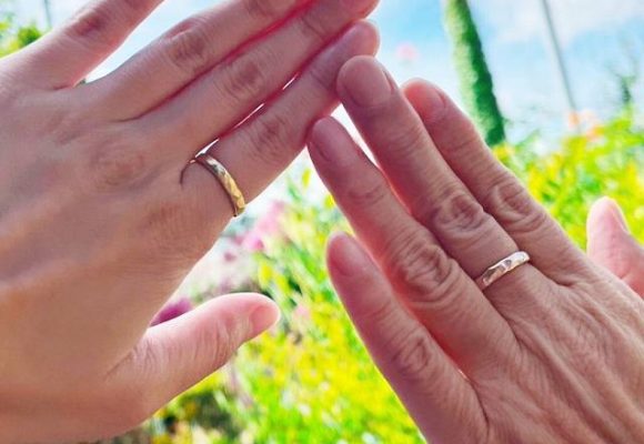 メールでご注文の長野県清沢様　手作り遺骨リング