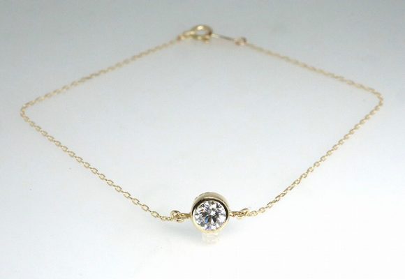 一粒ダイアブレスレット
